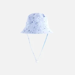 Clearance Kith Kids 5-Panel Seersucker Bucket Hat Chalk