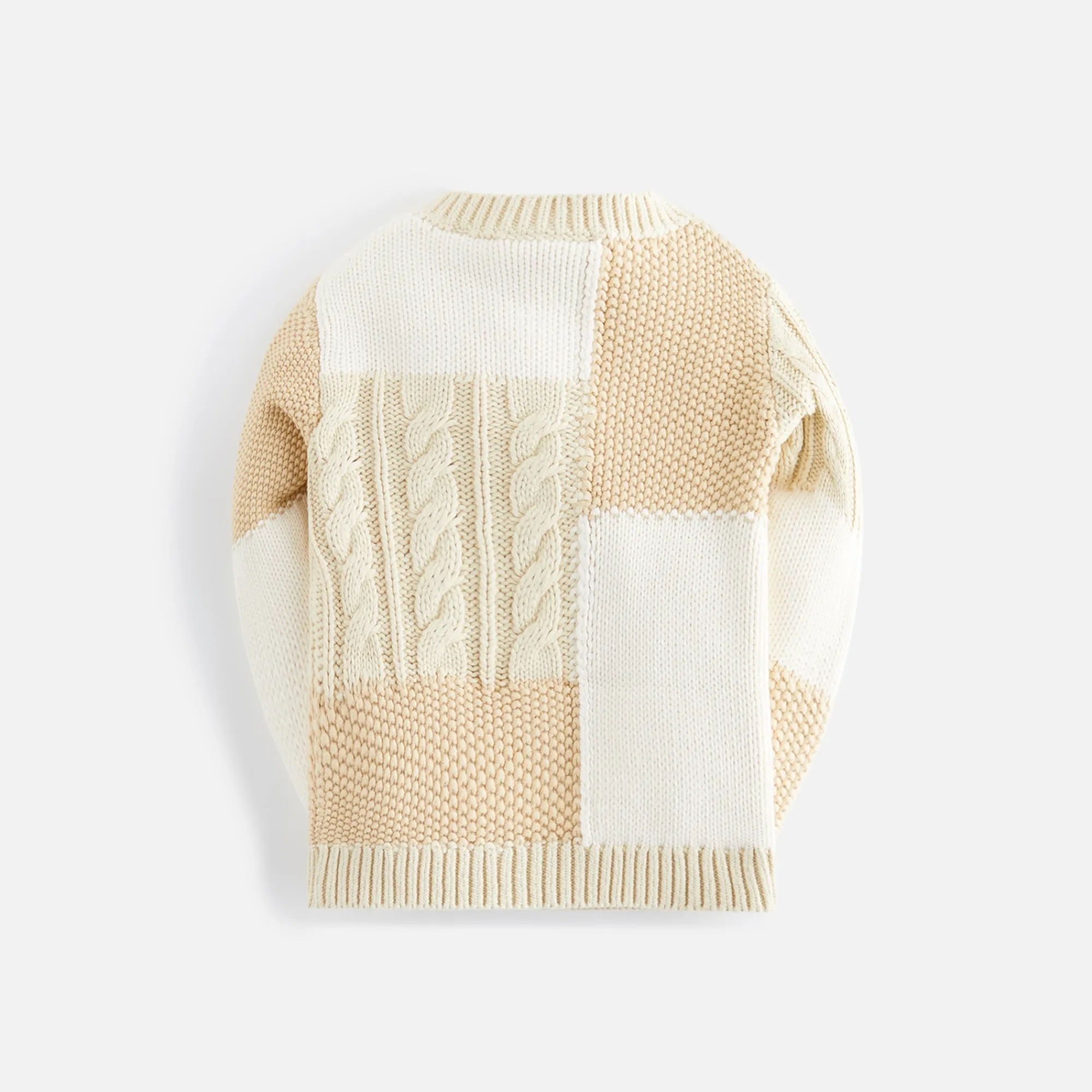 Online Kith Kids Patchwork Knit Crewneck Durum
