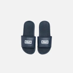 Outlet Kith Kids Slides Navy