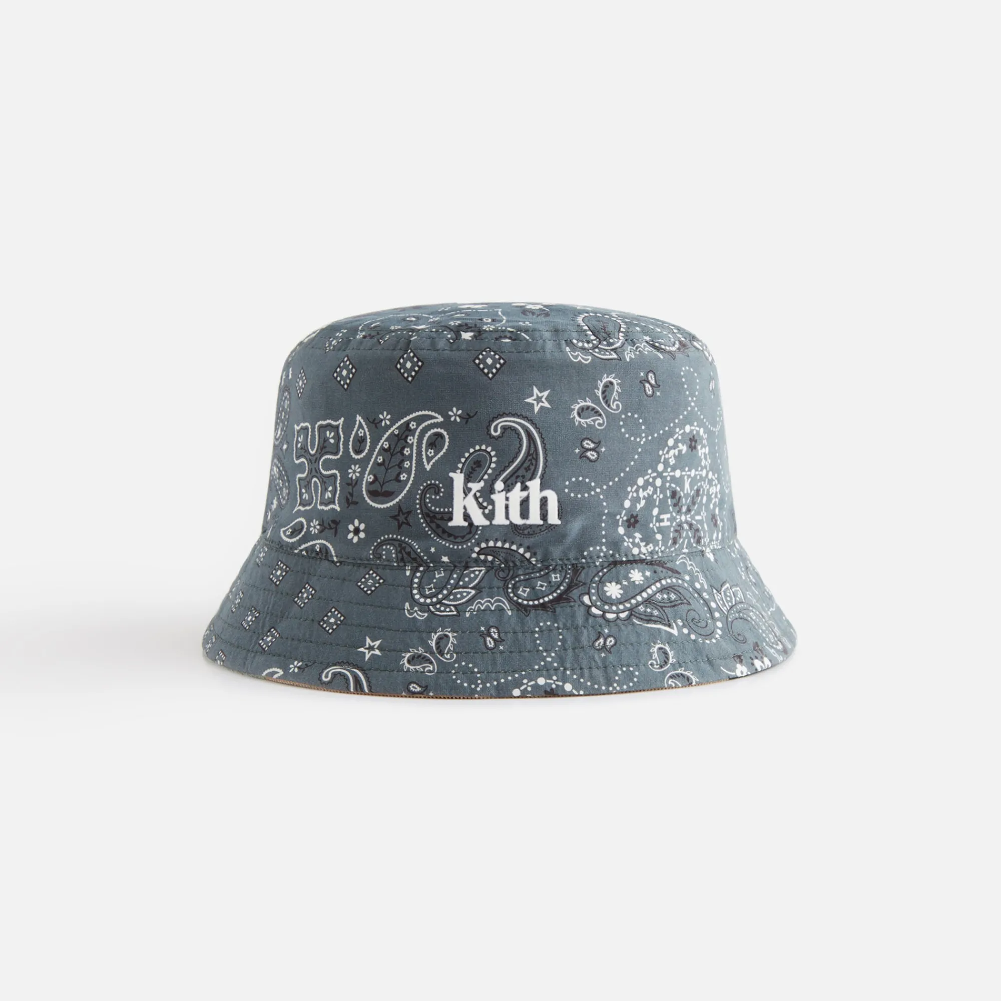 New Kith Kids Woodpoint Reversible Bucket Hat Court