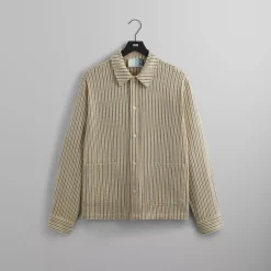 Outlet Kith L/S Boxy Collared Overshirt Loft