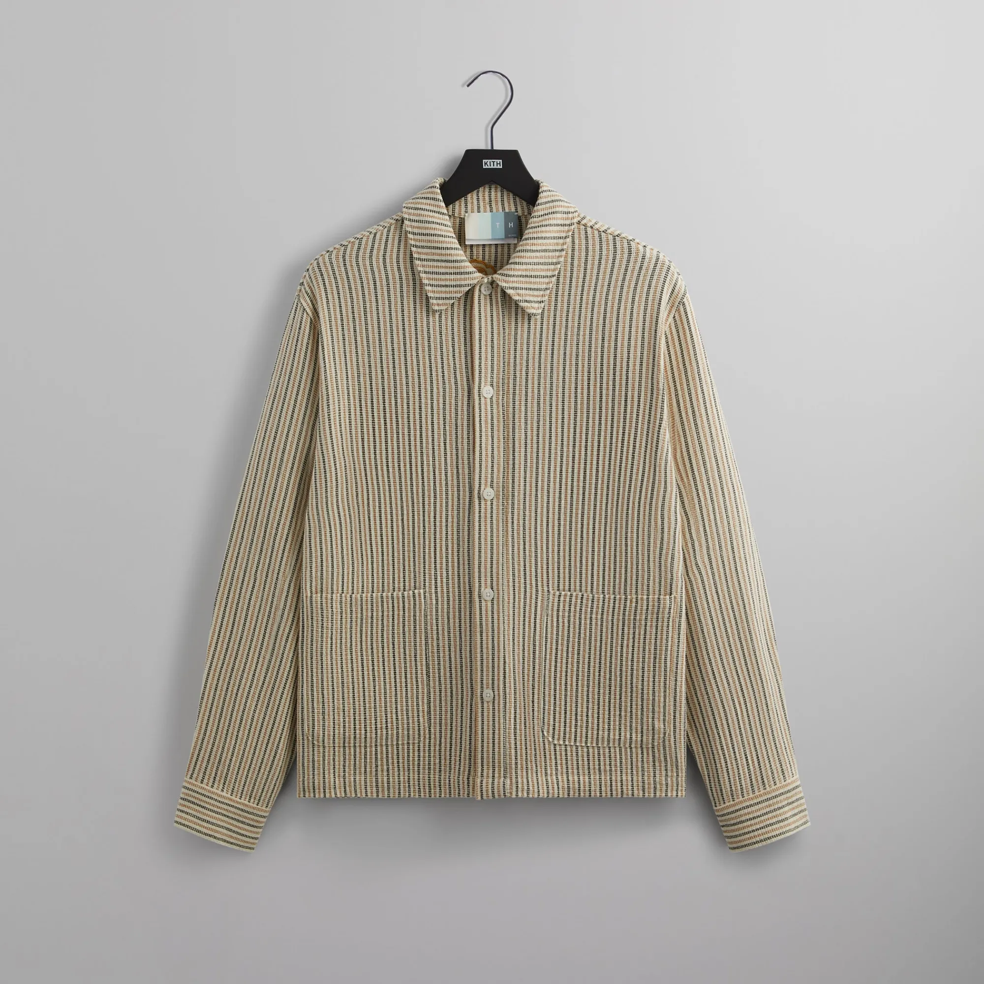 Outlet Kith L/S Boxy Collared Overshirt Loft