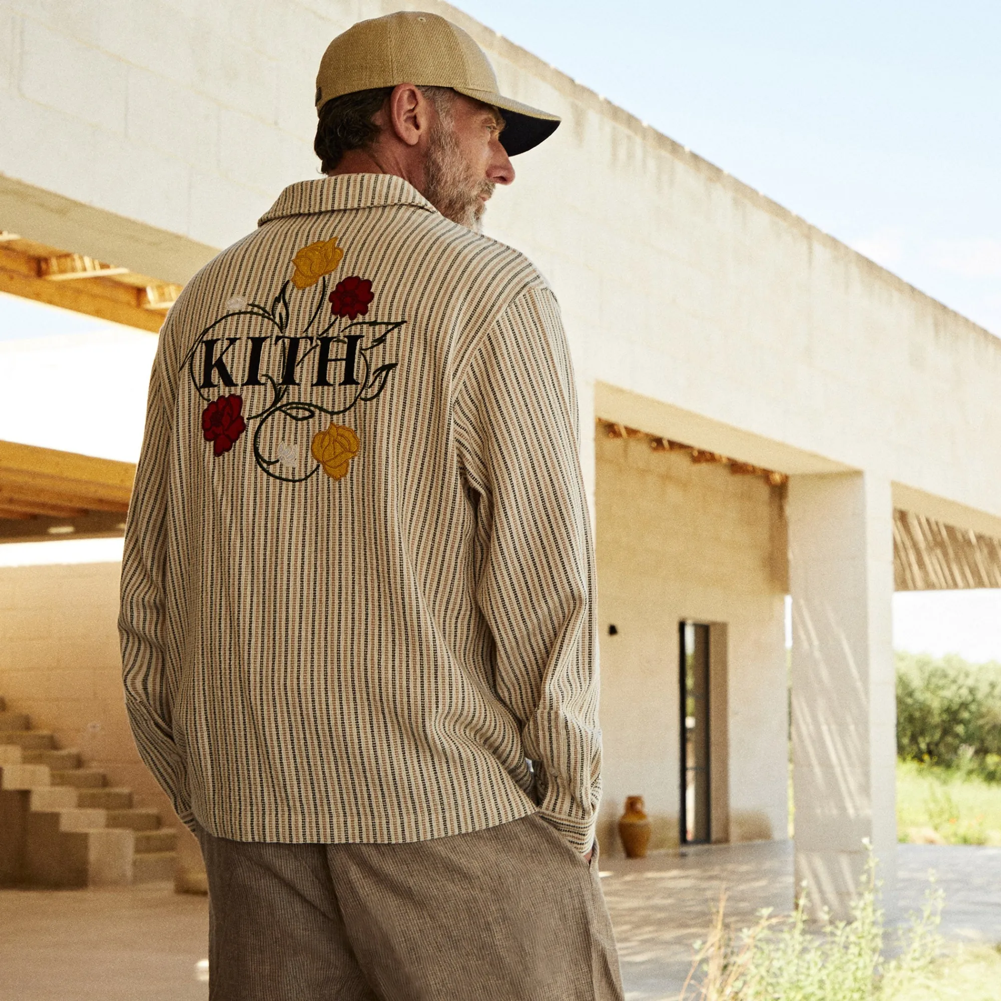 Outlet Kith L/S Boxy Collared Overshirt Loft