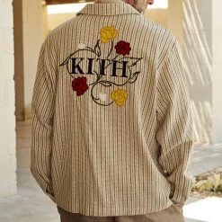 Outlet Kith L/S Boxy Collared Overshirt Loft