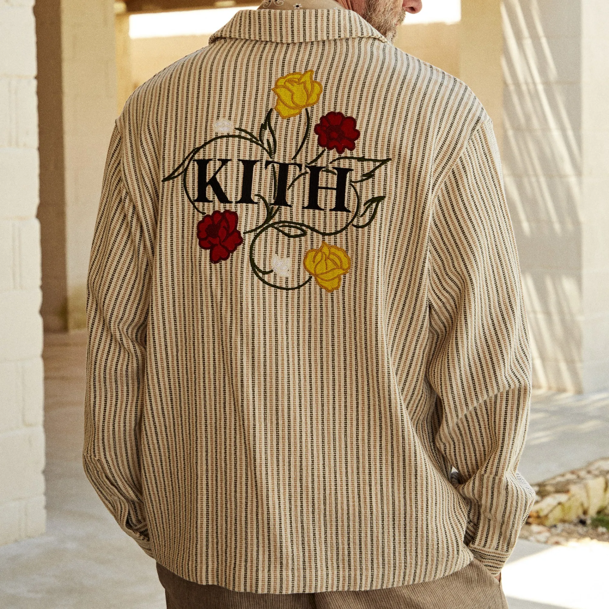 Outlet Kith L/S Boxy Collared Overshirt Loft