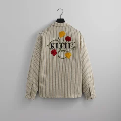 Outlet Kith L/S Boxy Collared Overshirt Loft