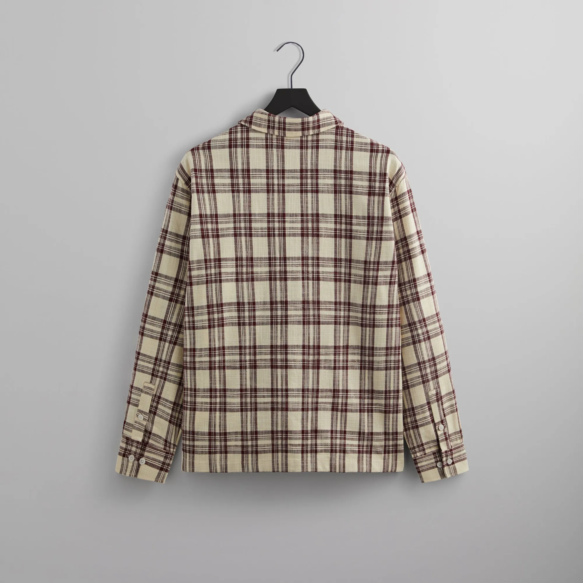 Cheap Kith L/S Boxy Collared Overshirt Magma