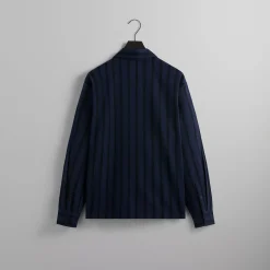 Flash Sale Kith L/S Poplin Boxy Collared Overshirt Nocturnal
