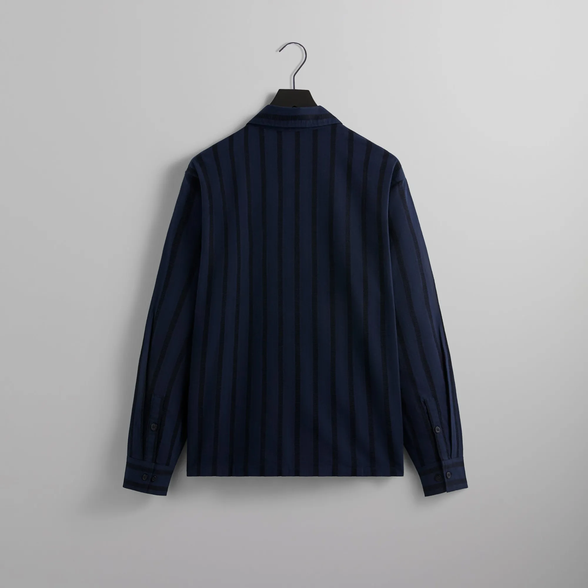 Flash Sale Kith L/S Poplin Boxy Collared Overshirt Nocturnal