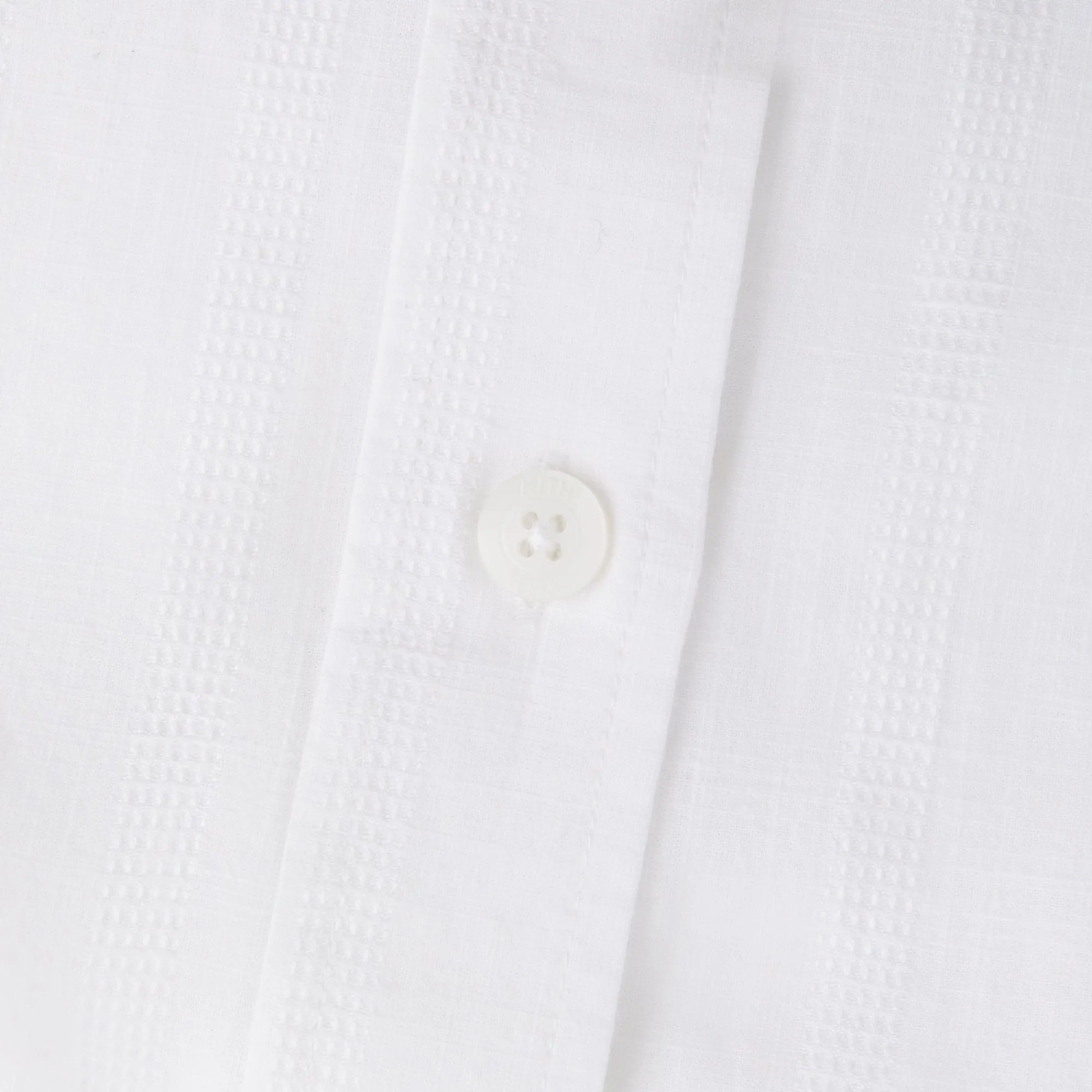 Flash Sale Kith L/S Poplin Boxy Collared Overshirt White