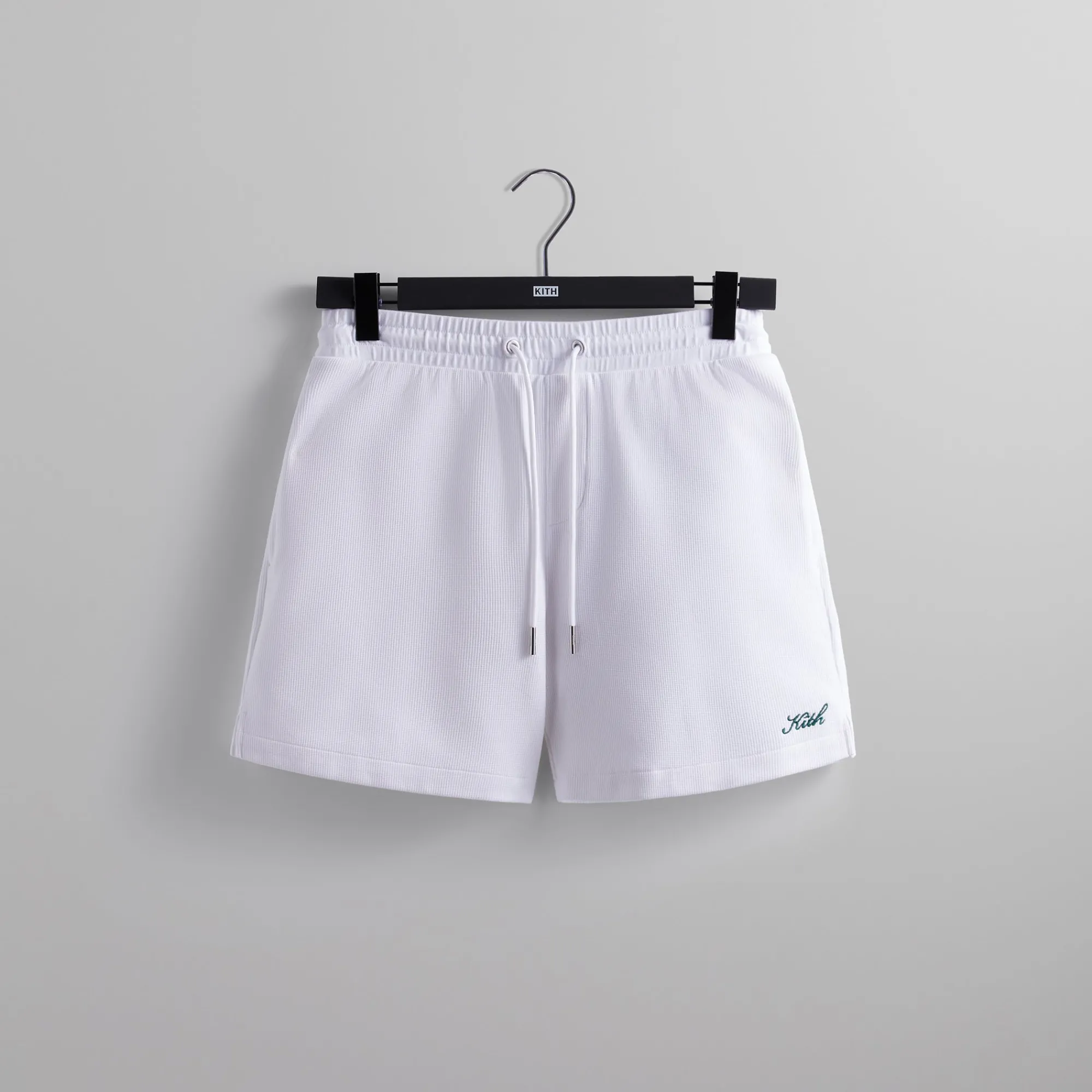 Cheap Kith Micro Waffle Graham Short White