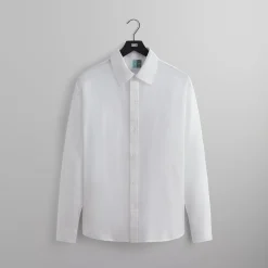 Fashion Kith Mixed Dobby Apollo L/S Shirt White