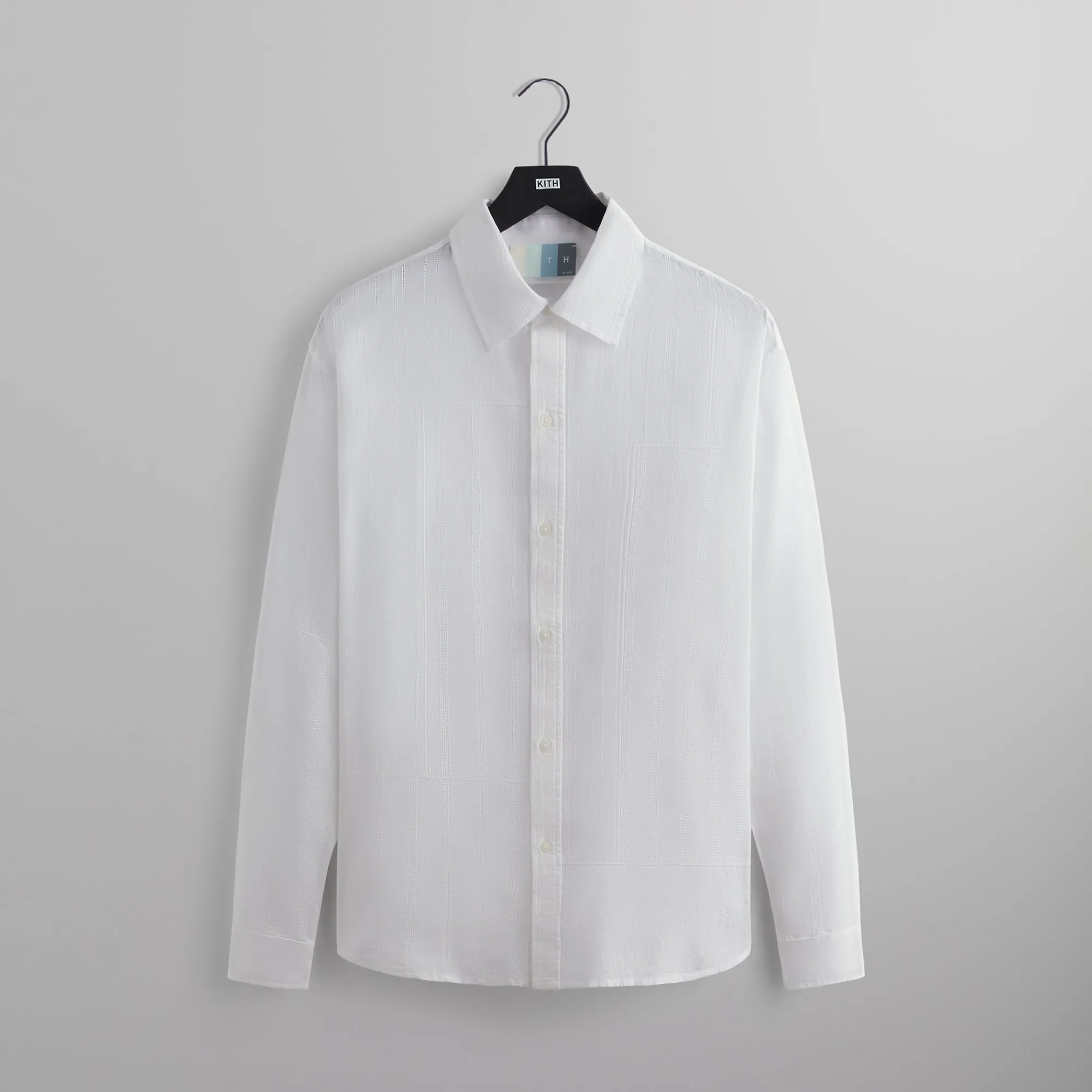Fashion Kith Mixed Dobby Apollo L/S Shirt White