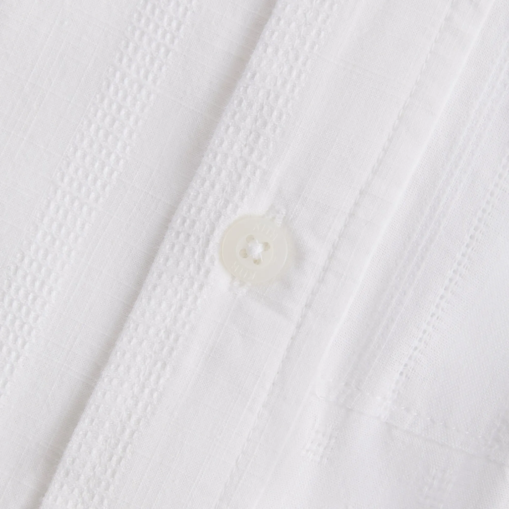 Fashion Kith Mixed Dobby Apollo L/S Shirt White