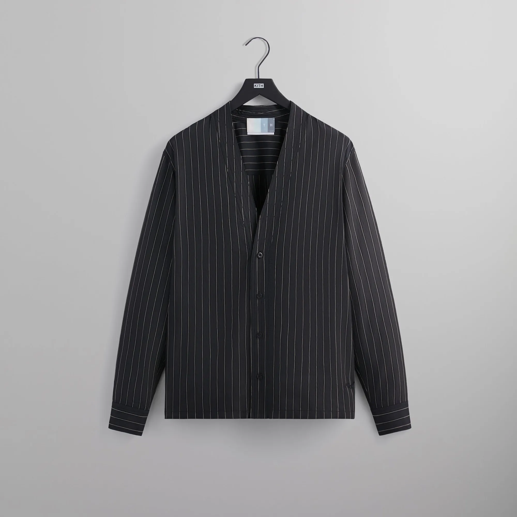 Shop Kith Modern Stripe Sullivan Gi Black