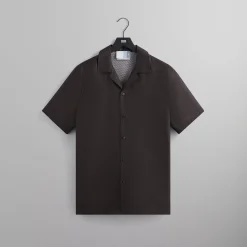 Sale Kith Monogram Silk Thompson Camp Collar Shirt Kindling