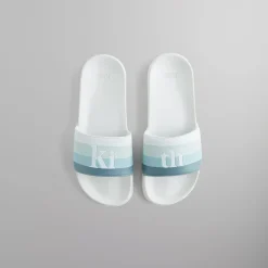 Discount Kith Multi Stripe Serif Slide Waffle