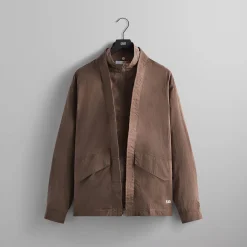 Online Kith Nylon Fulton Kimono Track Jacket Dusty Mauve