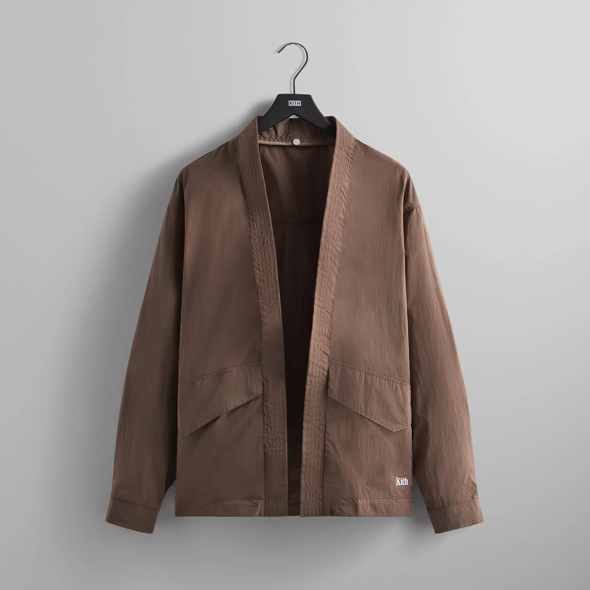 Online Kith Nylon Fulton Kimono Track Jacket Dusty Mauve