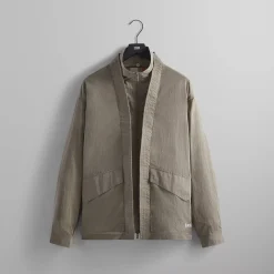 New Kith Nylon Fulton Kimono Track Jacket Canvas