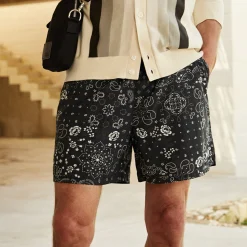 Clearance Kith Paisley Collins Swim Short Black