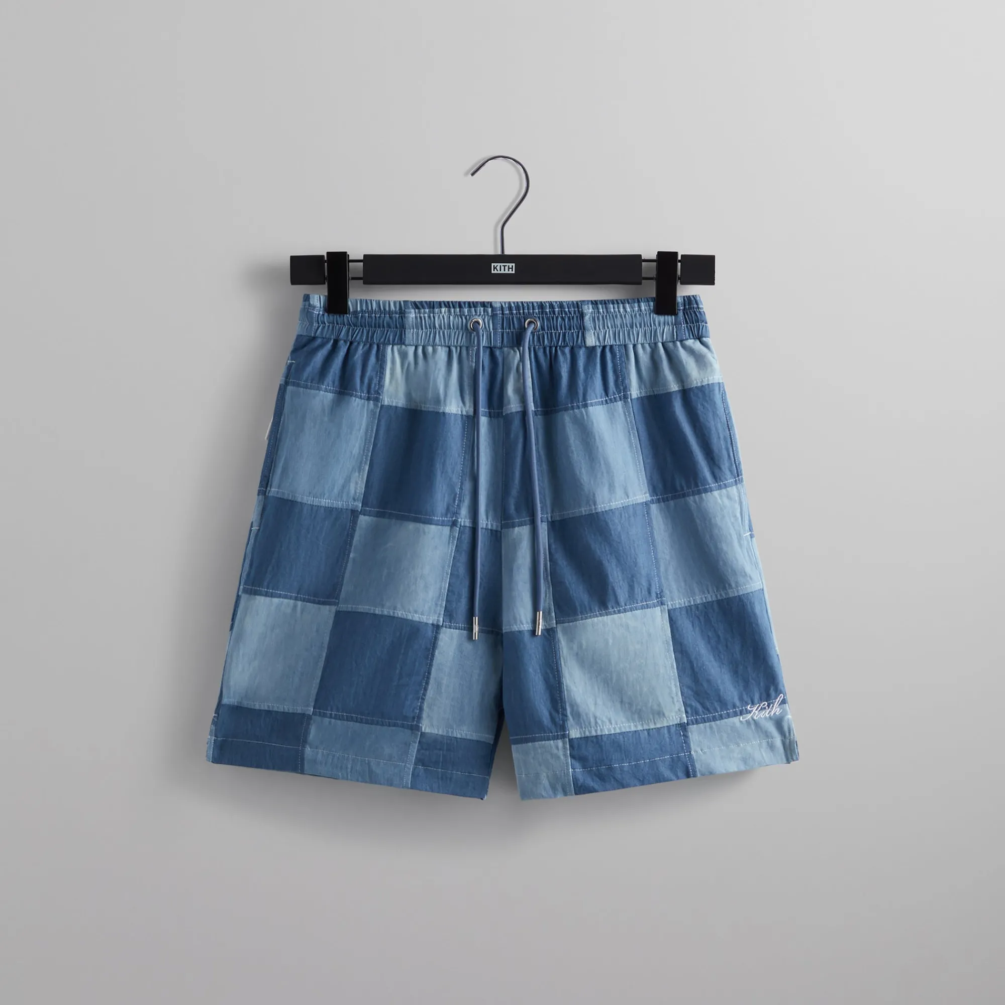 Cheap Kith Patchwork Active Short Indigo
