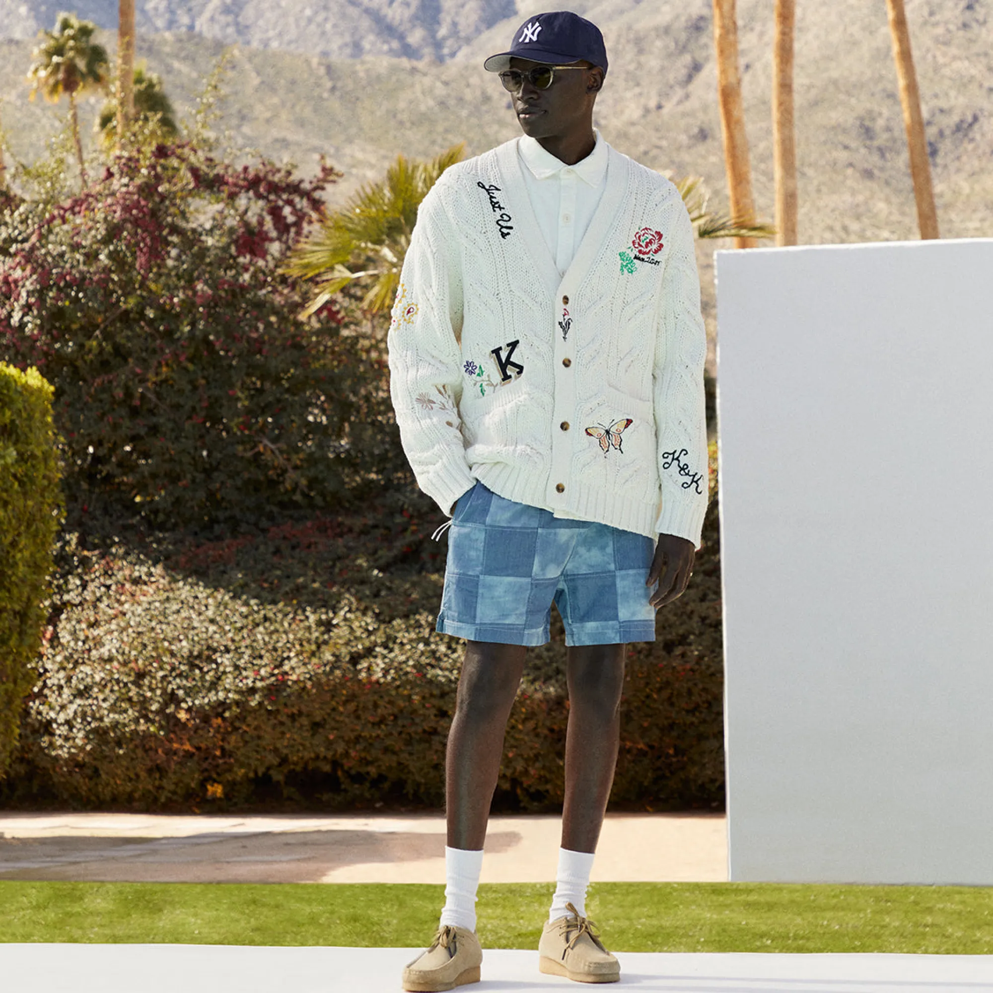 Cheap Kith Patchwork Active Short Indigo