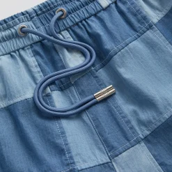 Cheap Kith Patchwork Active Short Indigo