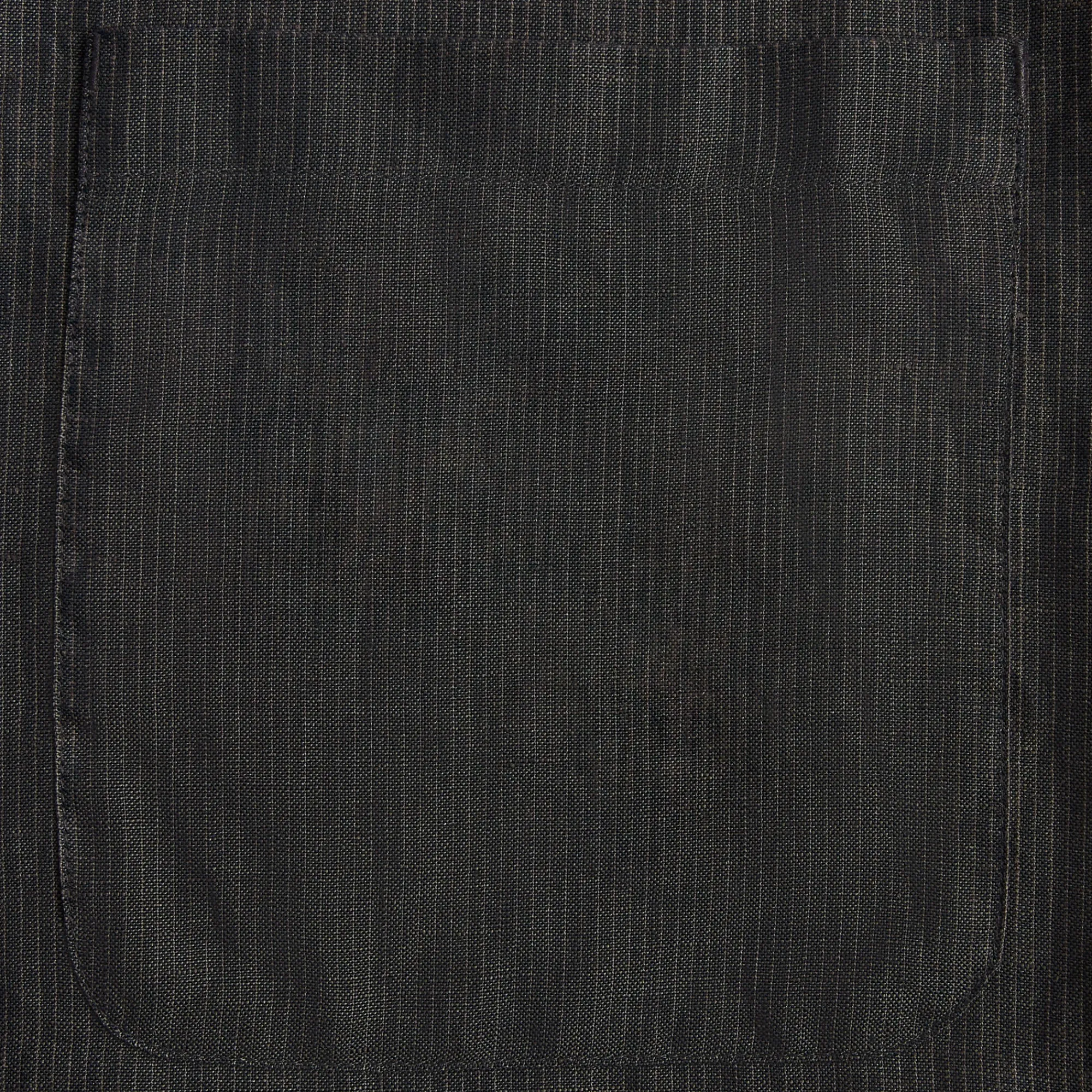 Hot Kith Pinstripe Linen L/S Boxy Overshirt Kindling