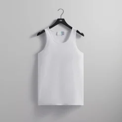 Sale Kith Pointelle Mesh Spencer Tank White