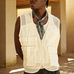 Cheap Kith River Vest Sandrift