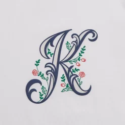 Discount Kith Script Floral Tee White