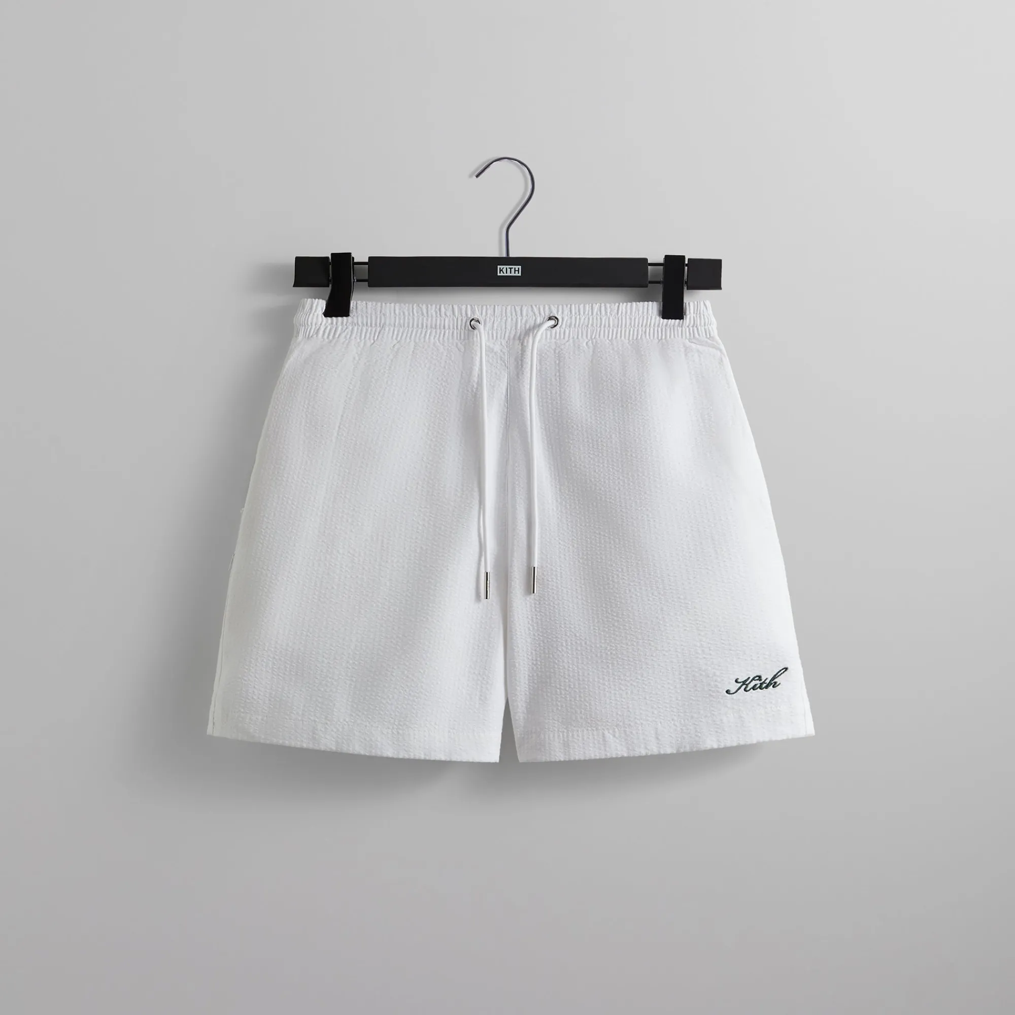 Discount Kith Seersucker Active Short White