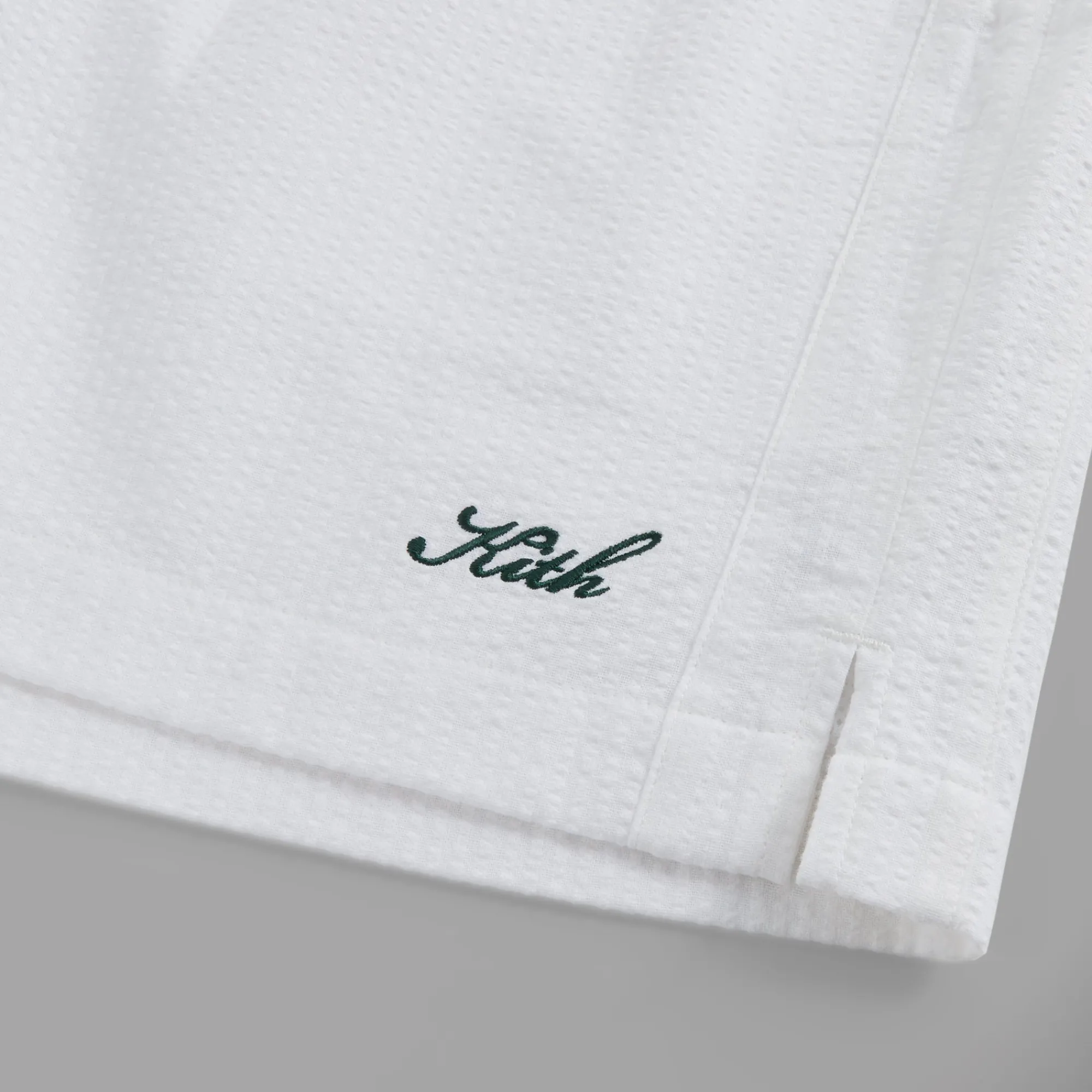 Discount Kith Seersucker Active Short White