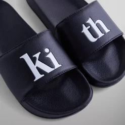 Clearance Kith Serif Logo Slides Black