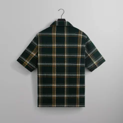 Sale Kith Shadow Plaid Boxy Collared Overshirt Stadium