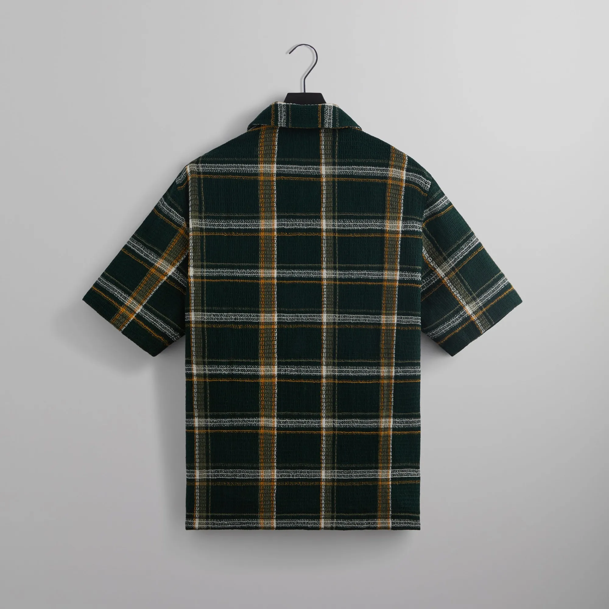 Sale Kith Shadow Plaid Boxy Collared Overshirt Stadium