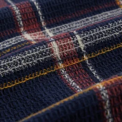 Store Kith Shadow Plaid Boxy Collared Overshirt Nocturnal