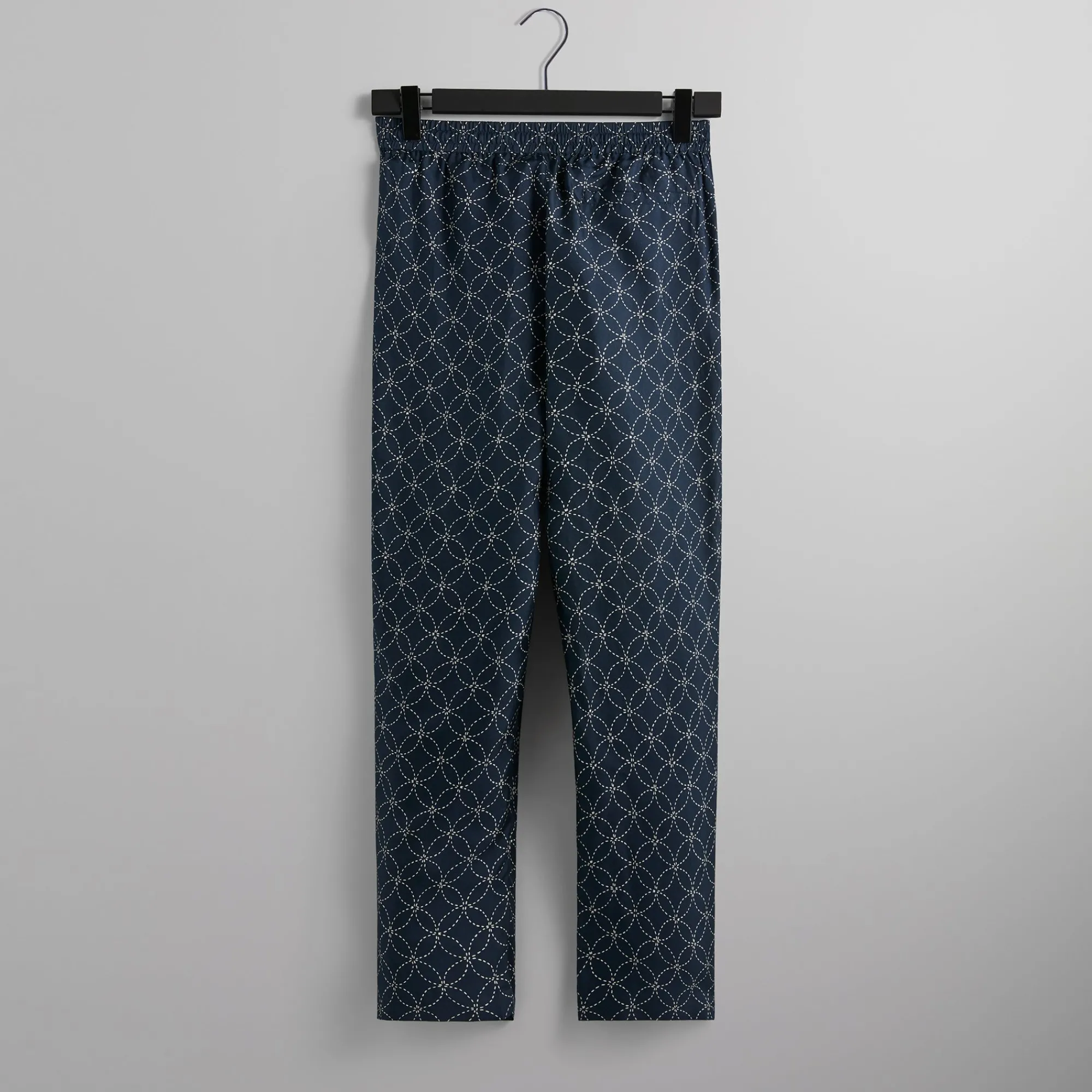 Sale Kith Silk Geometric Stitch Barrow Pant Nocturnal