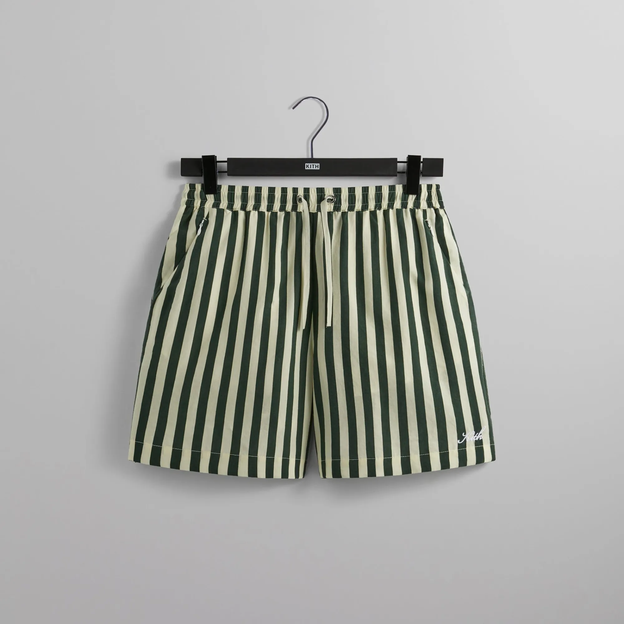 Discount Kith Striped Cedar Short Agate