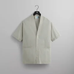 Fashion Kith Striped Poplin Gi Shirt Pebble