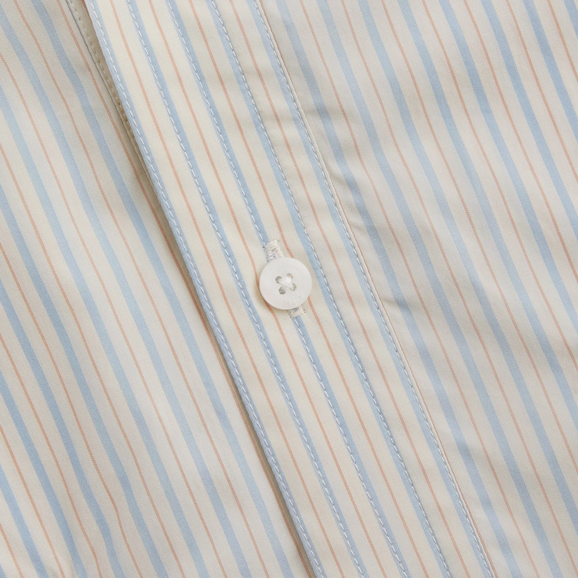 Fashion Kith Striped Poplin Gi Shirt Pebble