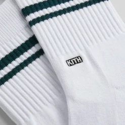 Flash Sale Kith Summer Stripe Mid-Length Sock White