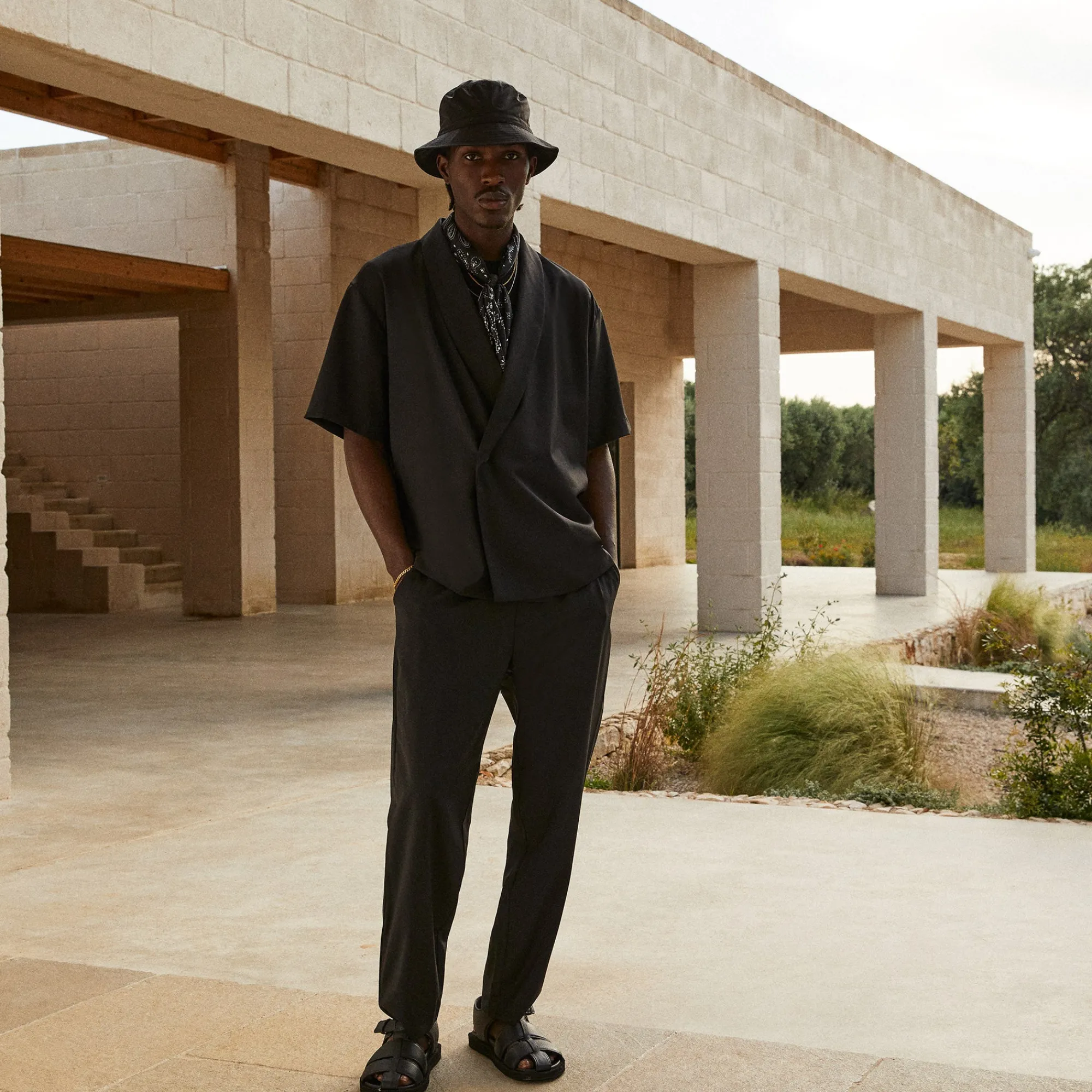 Online Kith Tropical Wool Barrow Pant Black
