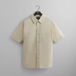 Discount Kith Washed Cotton Apollo Shirt Oxide
