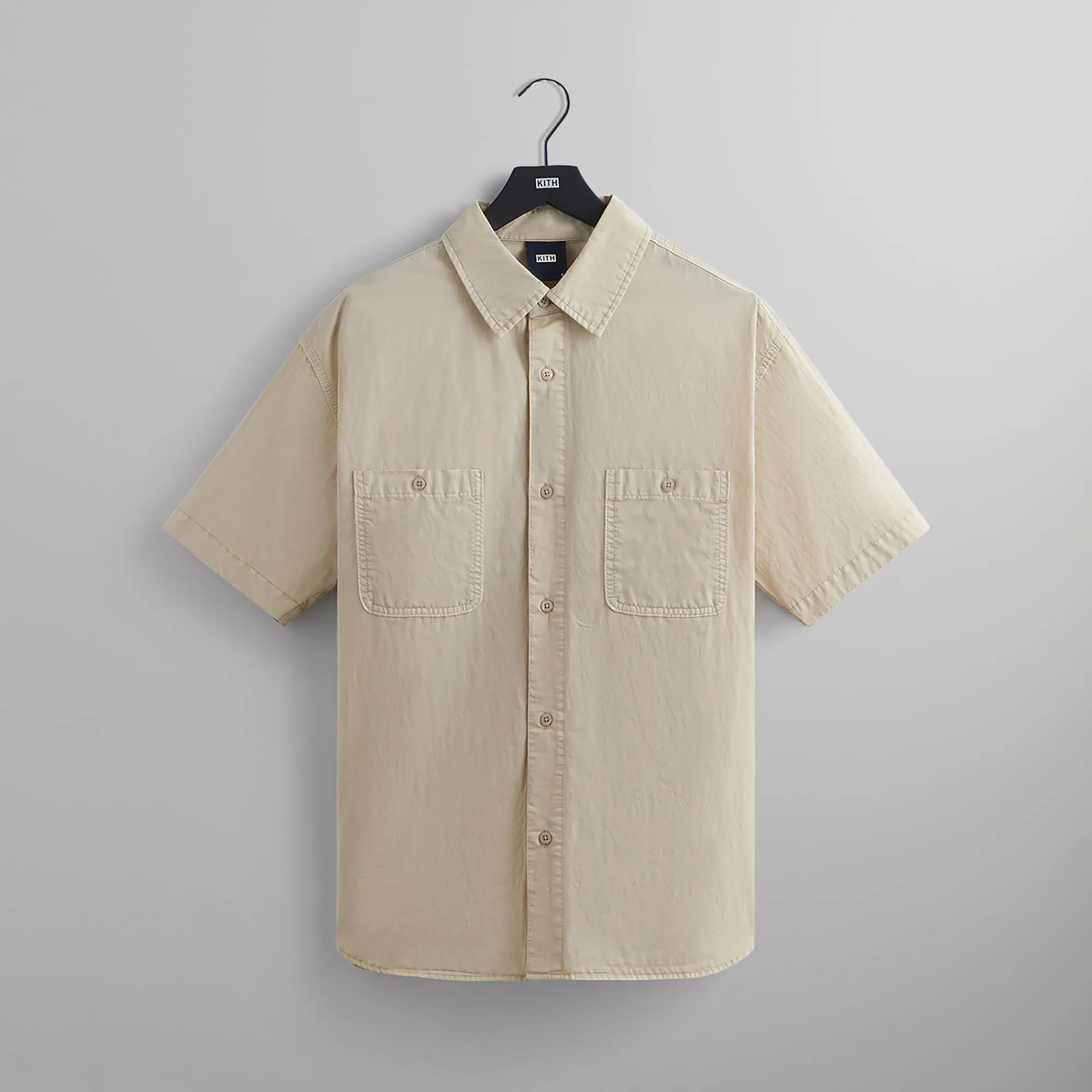 Discount Kith Washed Cotton Apollo Shirt Oxide