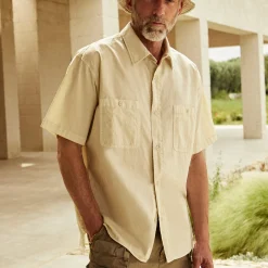 Discount Kith Washed Cotton Apollo Shirt Oxide