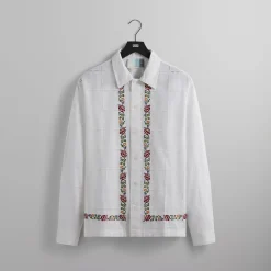 Fashion Kith Windowpane Eyelet Ainslie Buttondown White