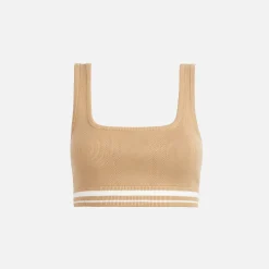 Best Sale Kith Women Aubrey Perforated Knit Bra Shea