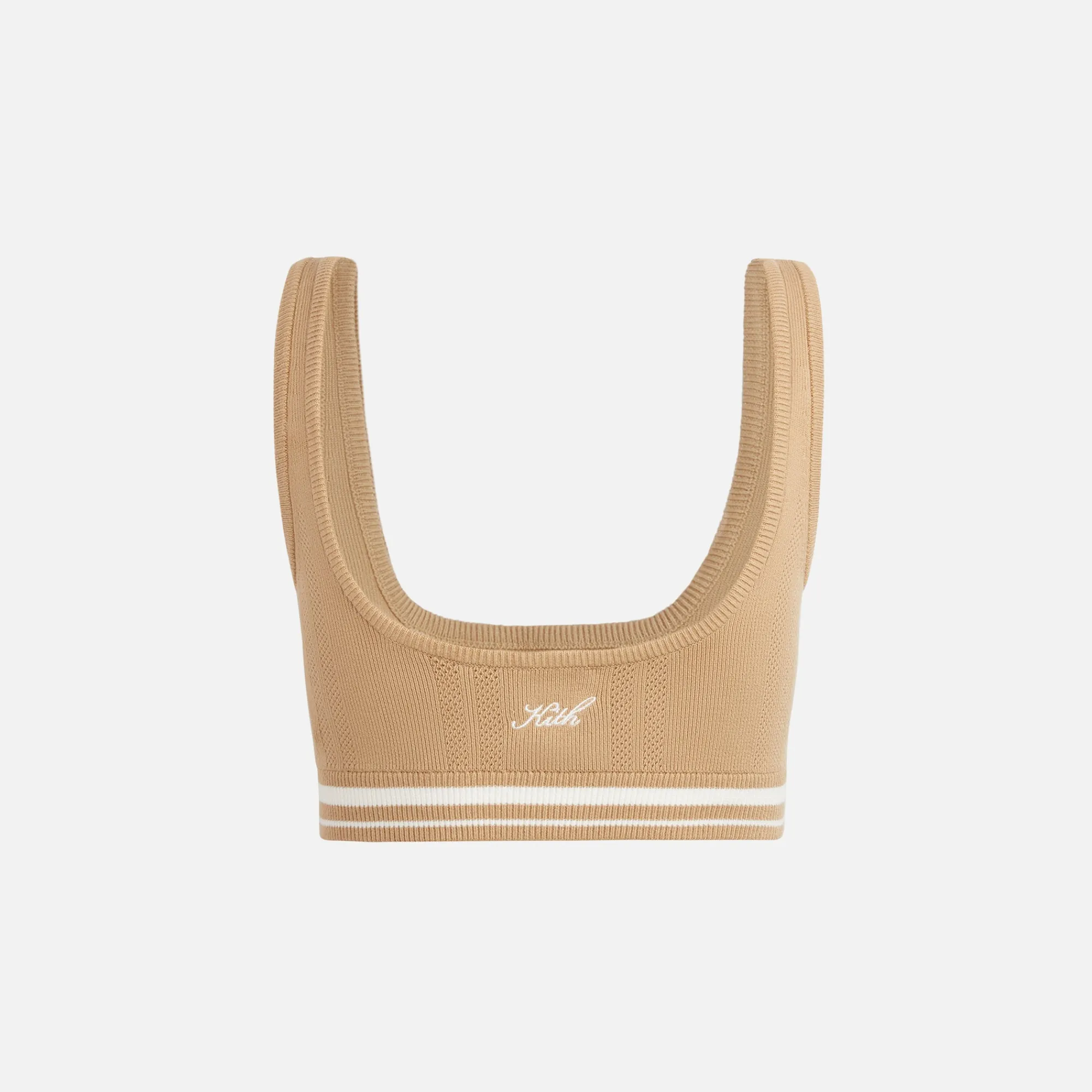 Best Sale Kith Women Aubrey Perforated Knit Bra Shea